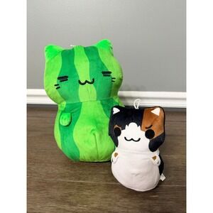 KleptoCats HyperBeard Watermelon Cat & Calico Cat Plush Set